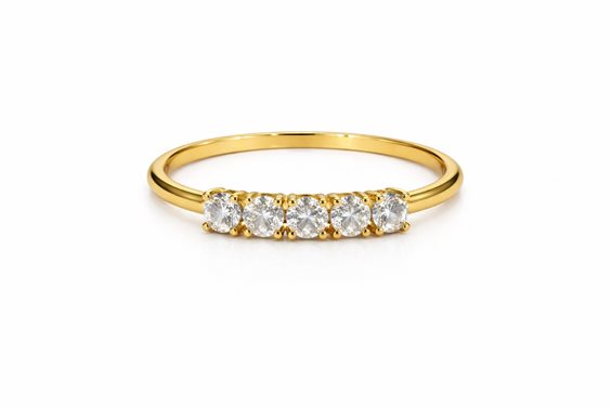 Ringe Idee Preziose dal 1987 Dame in Gelbgold Zircone IP.AK18G/69 - IP.AK18G/69